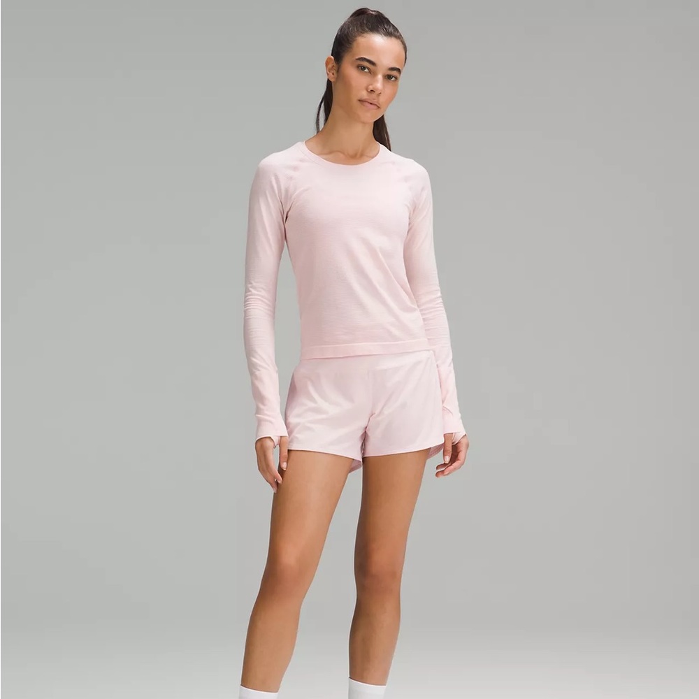 Lululemon Swiftly Tech Long Sleeve Shirt 2.0 Race Length size 6 Plush Pink PUSP